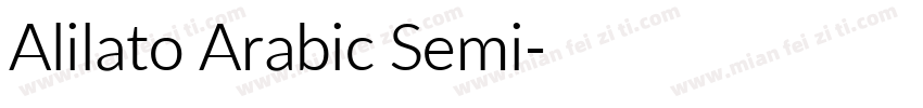 Alilato Arabic Semi字体转换